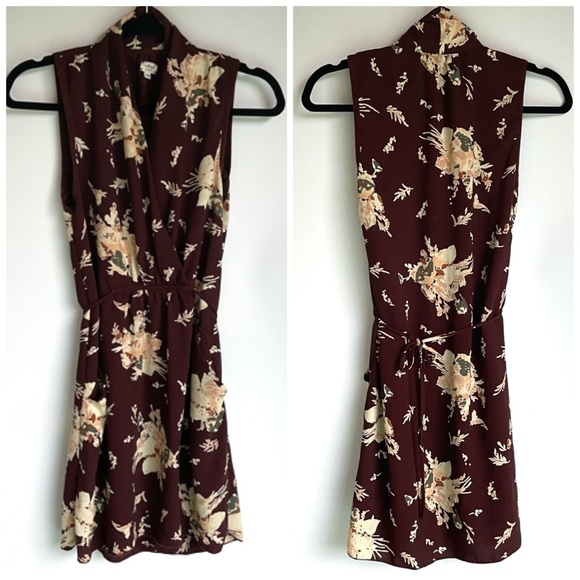 Aritzia Wilfred Sabine Mini Dress in Auburn Floral - Picture 2 of 3